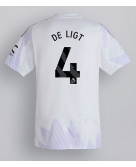 Günstige Manchester United Matthijs de Ligt #4 Auswärtstrikot 2025-26 Kurzarm